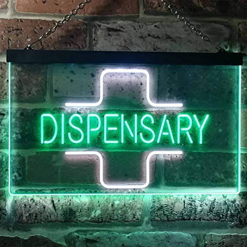 Medical Marijuana Dispensary Dual LED Neon Light Sign